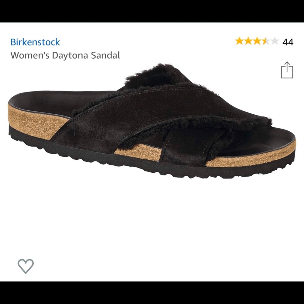 Birkenstock Daytona Shearling Black